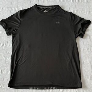 Quiksilver Black Performance Tee with Logo